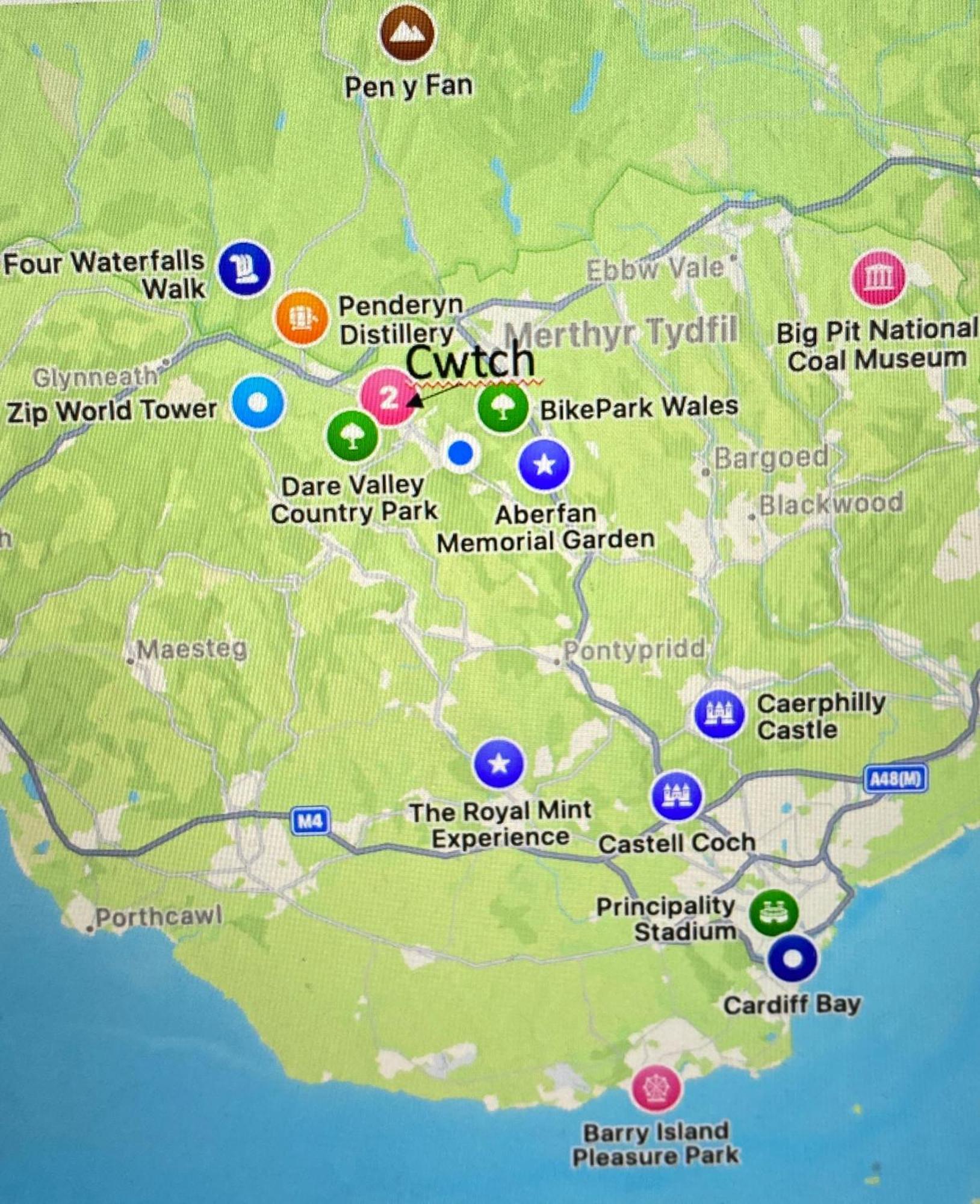 Villa The Cwtch, Log Fire, Sleeps 6, Nr Zip World, Brecon And Bike Park Wales à Aberdare Extérieur photo